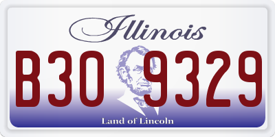 IL license plate B309329