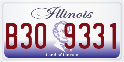 IL license plate B309331