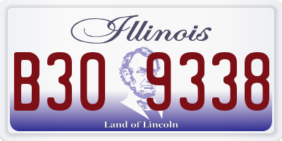 IL license plate B309338
