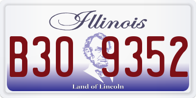 IL license plate B309352