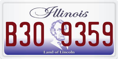 IL license plate B309359