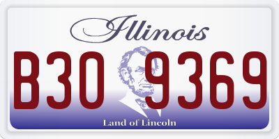 IL license plate B309369