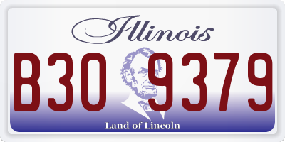 IL license plate B309379