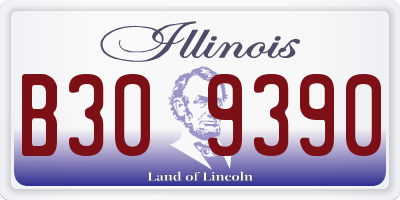 IL license plate B309390