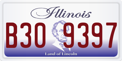 IL license plate B309397