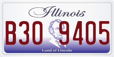 IL license plate B309405