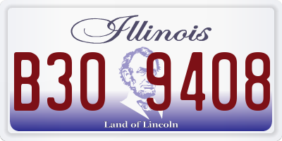 IL license plate B309408