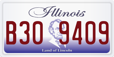 IL license plate B309409