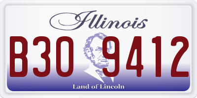 IL license plate B309412