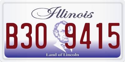 IL license plate B309415
