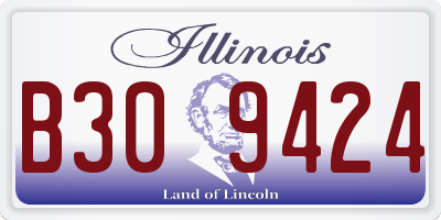 IL license plate B309424
