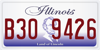 IL license plate B309426