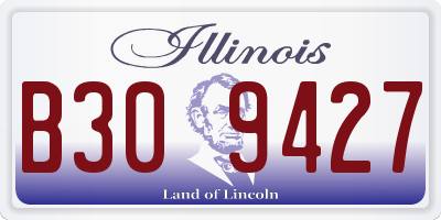 IL license plate B309427