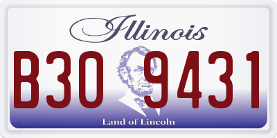 IL license plate B309431