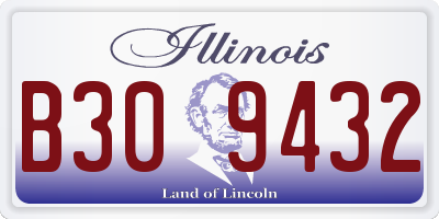 IL license plate B309432