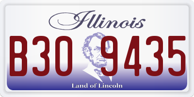 IL license plate B309435