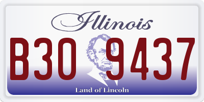 IL license plate B309437