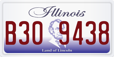 IL license plate B309438