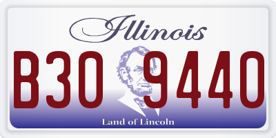 IL license plate B309440
