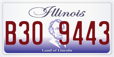 IL license plate B309443