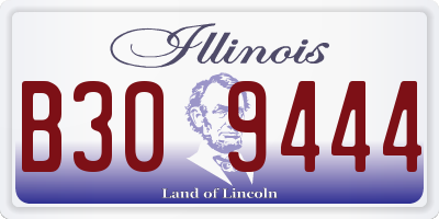 IL license plate B309444