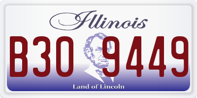 IL license plate B309449