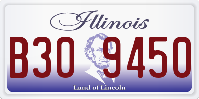 IL license plate B309450