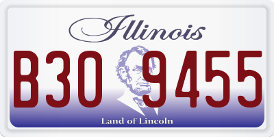 IL license plate B309455
