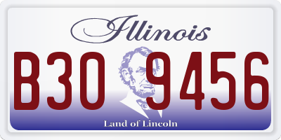 IL license plate B309456