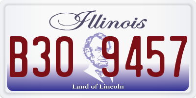 IL license plate B309457