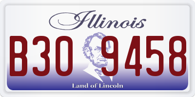 IL license plate B309458