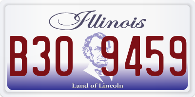IL license plate B309459