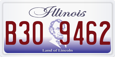 IL license plate B309462