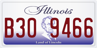 IL license plate B309466
