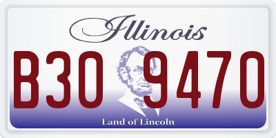 IL license plate B309470