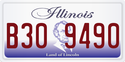 IL license plate B309490