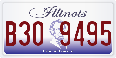 IL license plate B309495