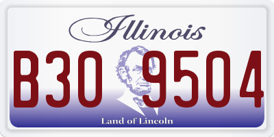 IL license plate B309504