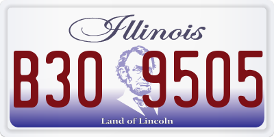 IL license plate B309505