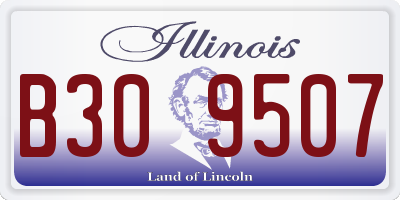 IL license plate B309507