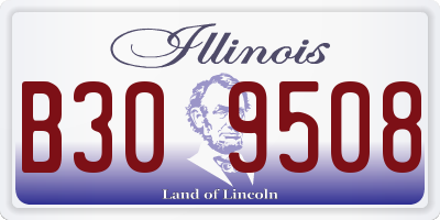 IL license plate B309508