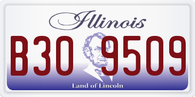 IL license plate B309509
