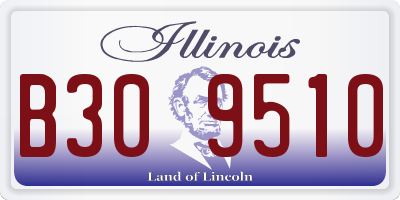 IL license plate B309510