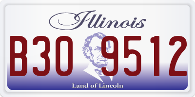 IL license plate B309512