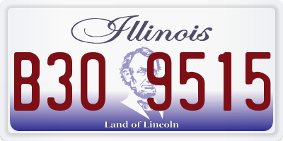 IL license plate B309515