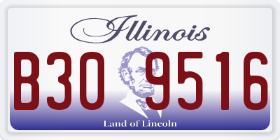 IL license plate B309516