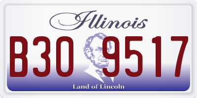 IL license plate B309517