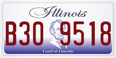 IL license plate B309518
