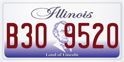IL license plate B309520