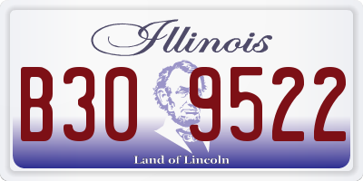 IL license plate B309522